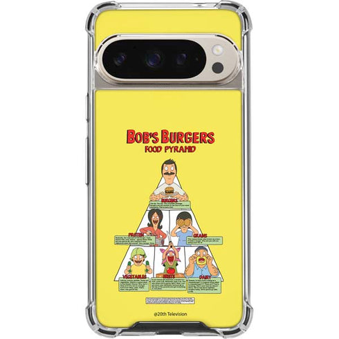 Bobs Burgers Food Pyramid Google Pixel 9/9 Pro Clear Case